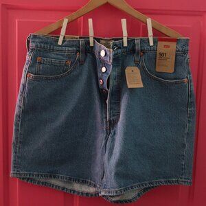 LEVI STRAUSS NWT 100% Cotton Classic Button Fly Denim Shorts Size 34